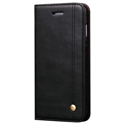 Magnetic Flip Cover for Samsung Galaxy Note 9 Leather Case Wallet Slim Book Cover with Card Slots Cash Pocket Stand Holder - Brown