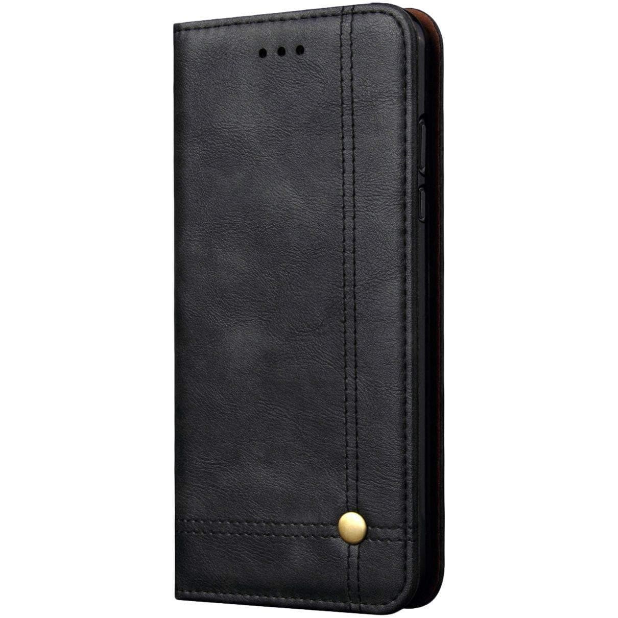 Magnetic Flip Cover for Samsung Galaxy Note 9 Leather Case Wallet Slim Book Cover with Card Slots Cash Pocket Stand Holder - Brown