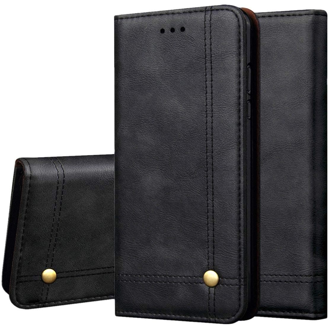 Magnetic Flip Cover for Samsung Galaxy Note 9 Leather Case Wallet Slim Book Cover with Card Slots Cash Pocket Stand Holder - Brown