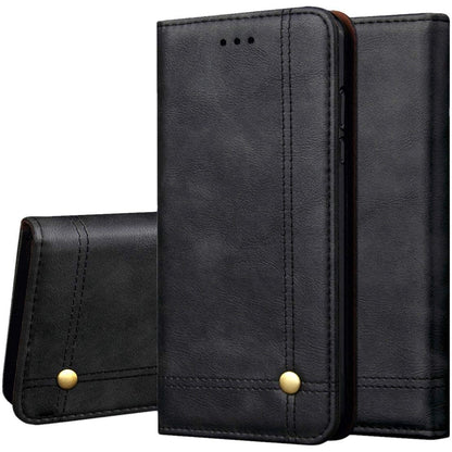 Magnetic Flip Cover for Samsung Galaxy Note 9 Leather Case Wallet Slim Book Cover with Card Slots Cash Pocket Stand Holder - Brown