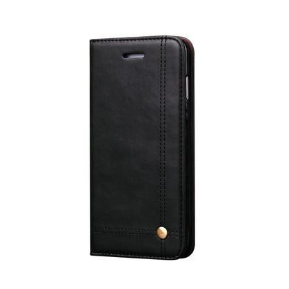 Magnetic Flip Cover for Samsung Galaxy Note 9 Leather Case Wallet Slim Book Cover with Card Slots Cash Pocket Stand Holder - Brown