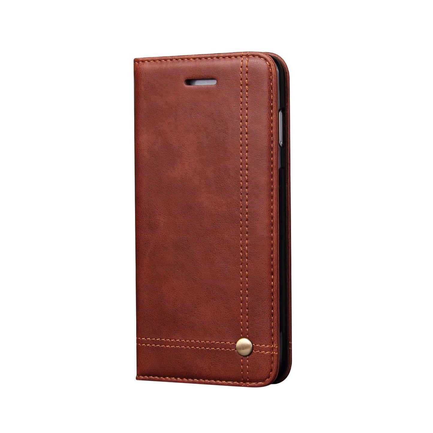 Magnetic Flip Cover for Samsung Galaxy Note 9 Leather Case Wallet Slim Book Cover with Card Slots Cash Pocket Stand Holder - Brown