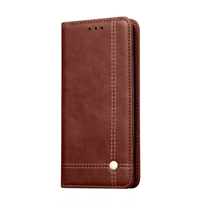 Magnetic Flip Cover for Samsung Galaxy Note 9 Leather Case Wallet Slim Book Cover with Card Slots Cash Pocket Stand Holder - Brown
