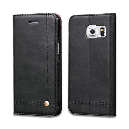 Magnetic Flip Cover for Samsung Galaxy Note 9 Leather Case Wallet Slim Book Cover with Card Slots Cash Pocket Stand Holder - Brown