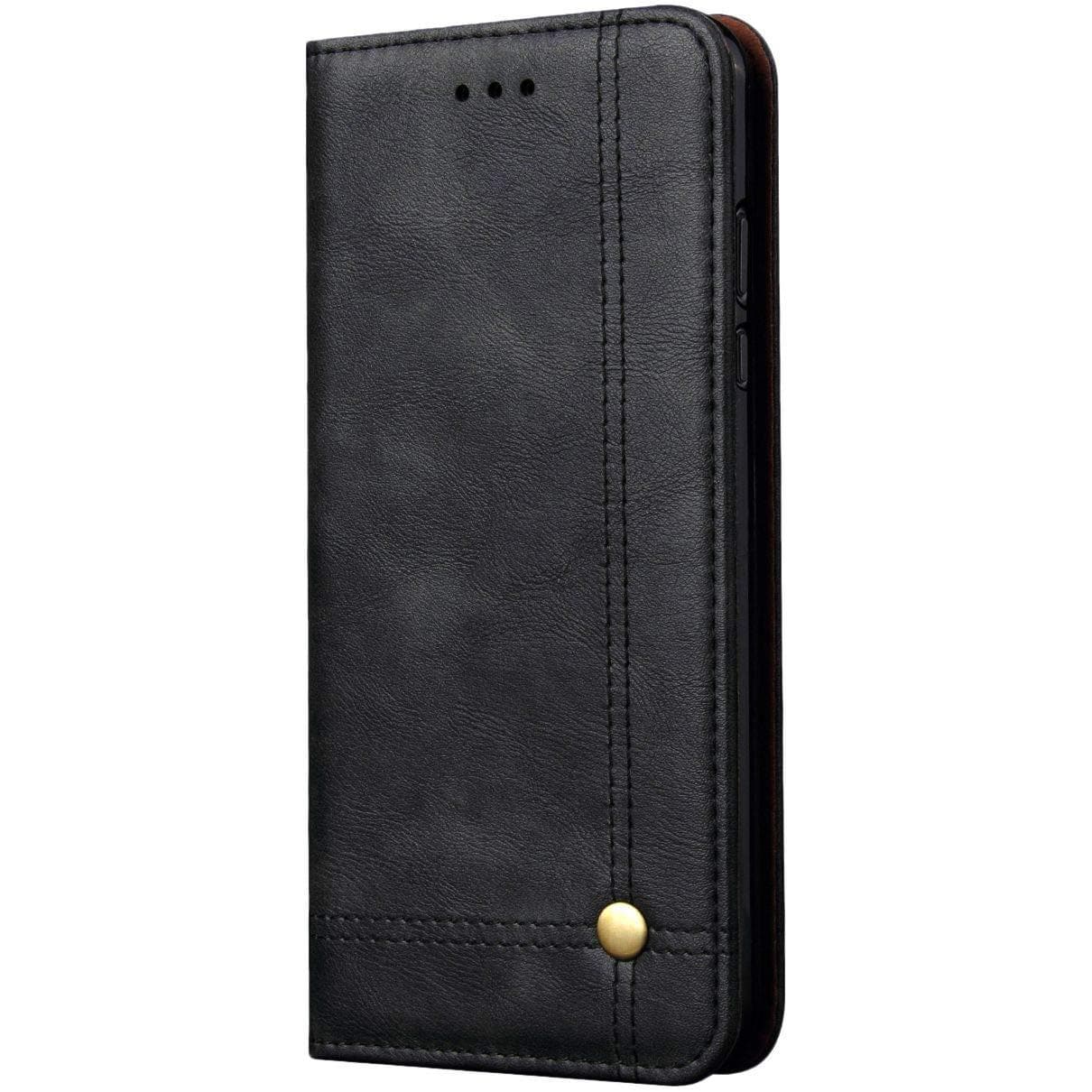 Magnetic Flip Cover for Samsung Galaxy Note 9 Leather Case Wallet Slim Book Cover with Card Slots Cash Pocket Stand Holder - Brown