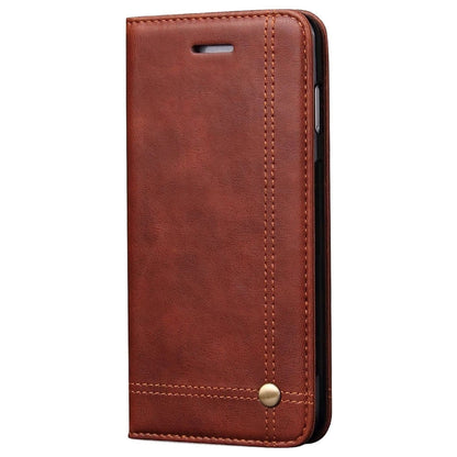 Magnetic Flip Cover for Samsung Galaxy Note 9 Leather Case Wallet Slim Book Cover with Card Slots Cash Pocket Stand Holder - Brown