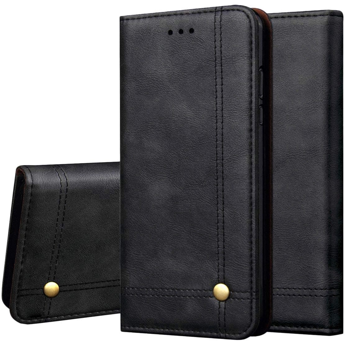Magnetic Flip Cover for Samsung Galaxy Note 9 Leather Case Wallet Slim Book Cover with Card Slots Cash Pocket Stand Holder - Brown