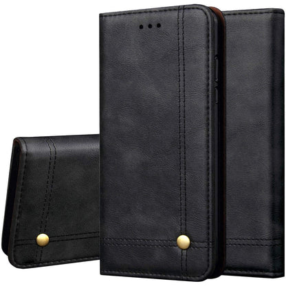 Magnetic Flip Cover for Samsung Galaxy Note 9 Leather Case Wallet Slim Book Cover with Card Slots Cash Pocket Stand Holder - Brown