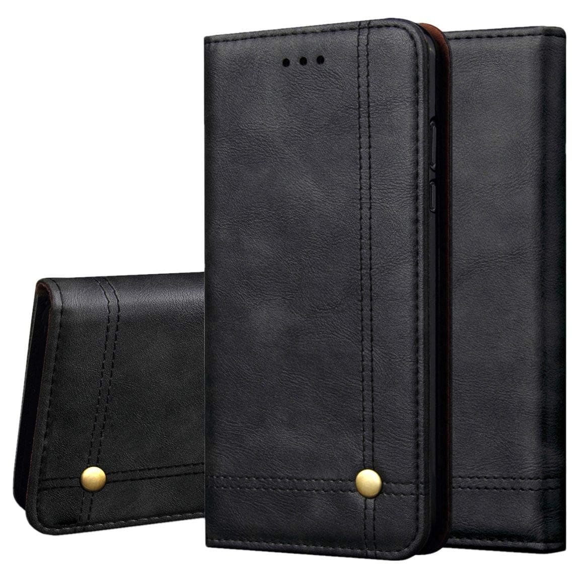Magnetic Flip Cover for Samsung Galaxy Note 9 Leather Case Wallet Slim Book Cover with Card Slots Cash Pocket Stand Holder - Brown