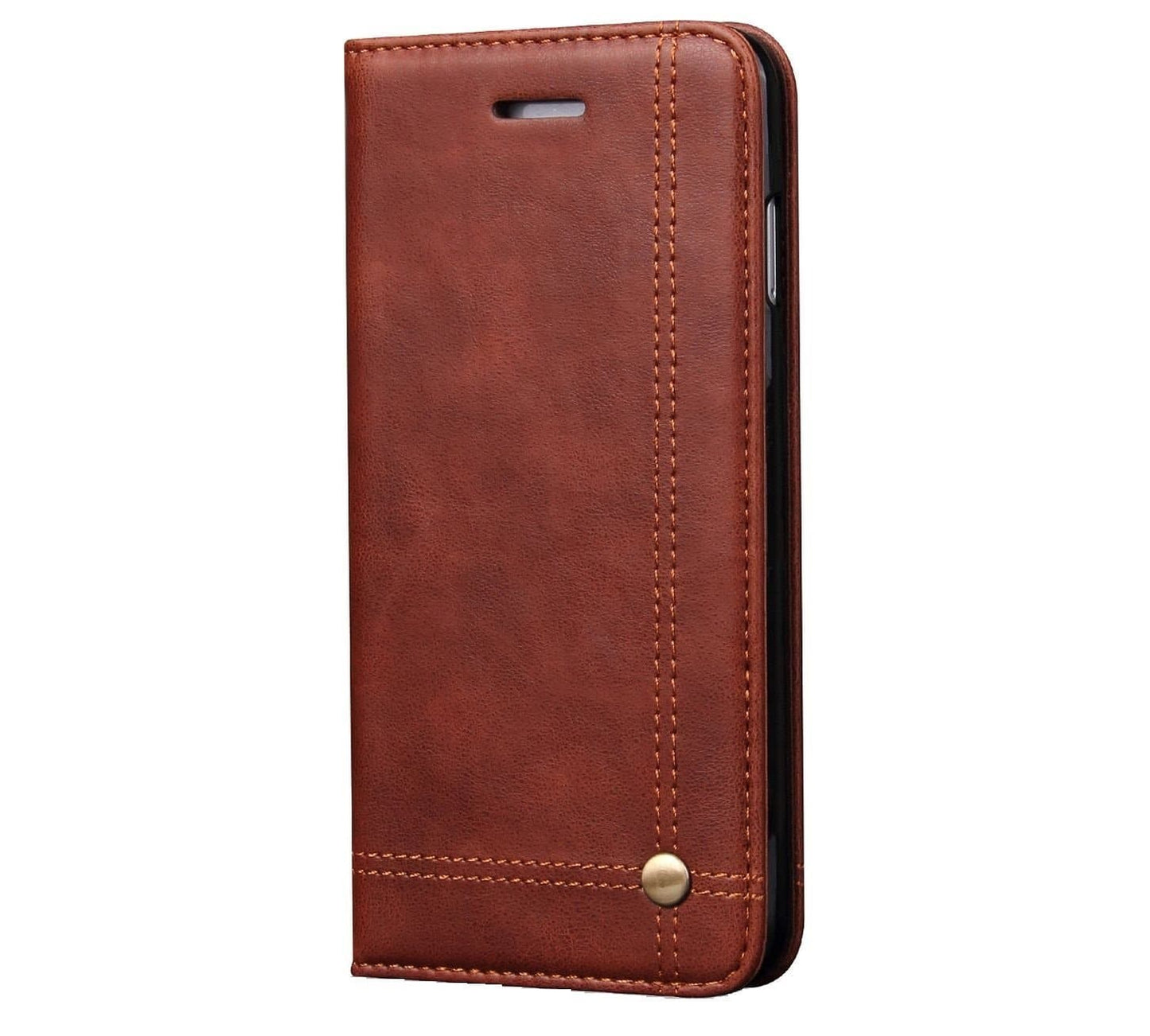 Magnetic Flip Cover for Samsung Galaxy Note 9 Leather Case Wallet Slim Book Cover with Card Slots Cash Pocket Stand Holder - Brown