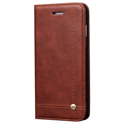 Magnetic Flip Cover for Samsung Galaxy Note 9 Leather Case Wallet Slim Book Cover with Card Slots Cash Pocket Stand Holder - Brown