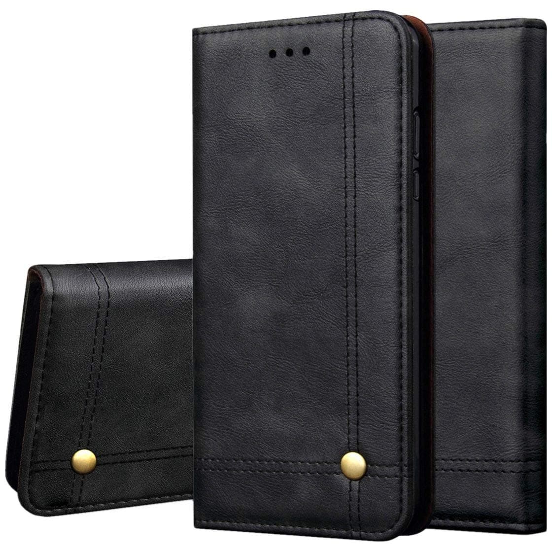 Magnetic Flip Cover for Samsung Galaxy Note 9 Leather Case Wallet Slim Book Cover with Card Slots Cash Pocket Stand Holder - Brown