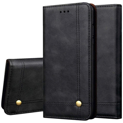 Magnetic Flip Cover for Samsung Galaxy Note 9 Leather Case Wallet Slim Book Cover with Card Slots Cash Pocket Stand Holder - Brown