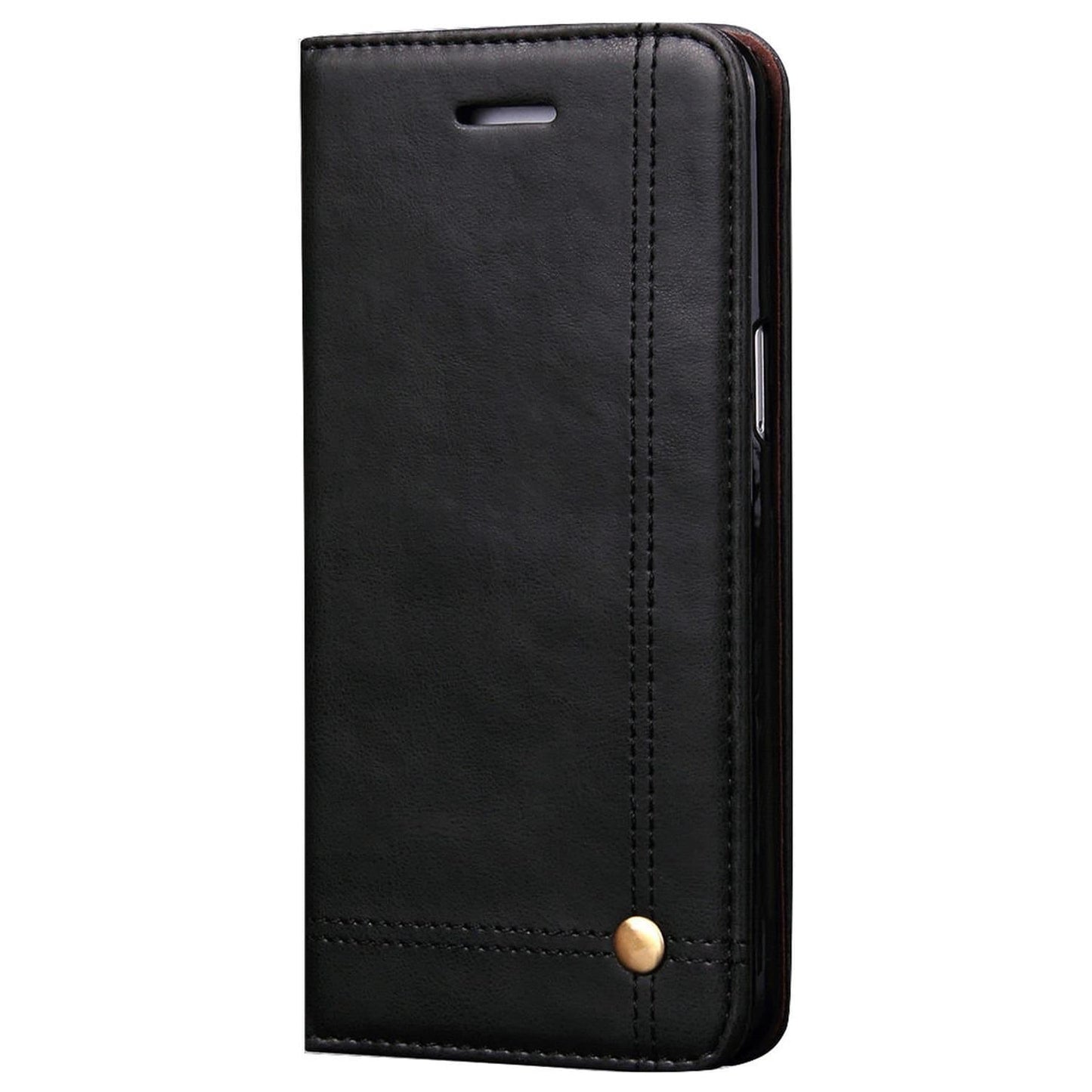 Magnetic Flip Cover for Samsung Galaxy Note 9 Leather Case Wallet Slim Book Cover with Card Slots Cash Pocket Stand Holder - Brown