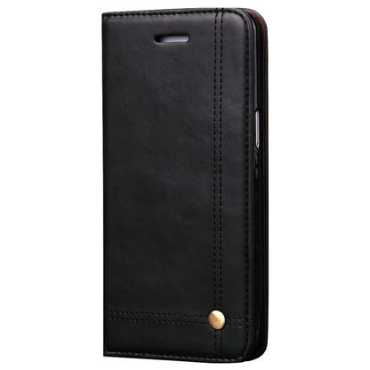 Magnetic Flip Cover for Samsung Galaxy Note 9 Leather Case Wallet Slim Book Cover with Card Slots Cash Pocket Stand Holder - Brown