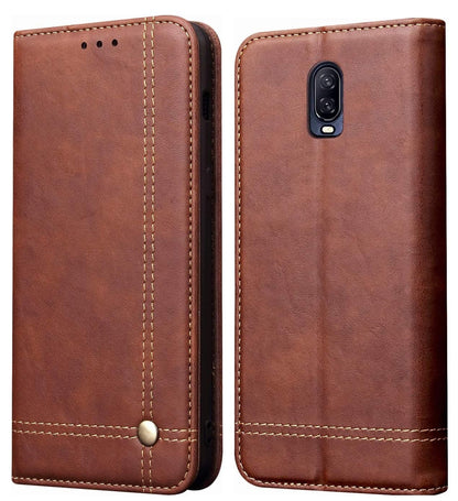 Magnetic Flip Cover for Samsung Galaxy Note 9 Leather Case Wallet Slim Book Cover with Card Slots Cash Pocket Stand Holder - Brown