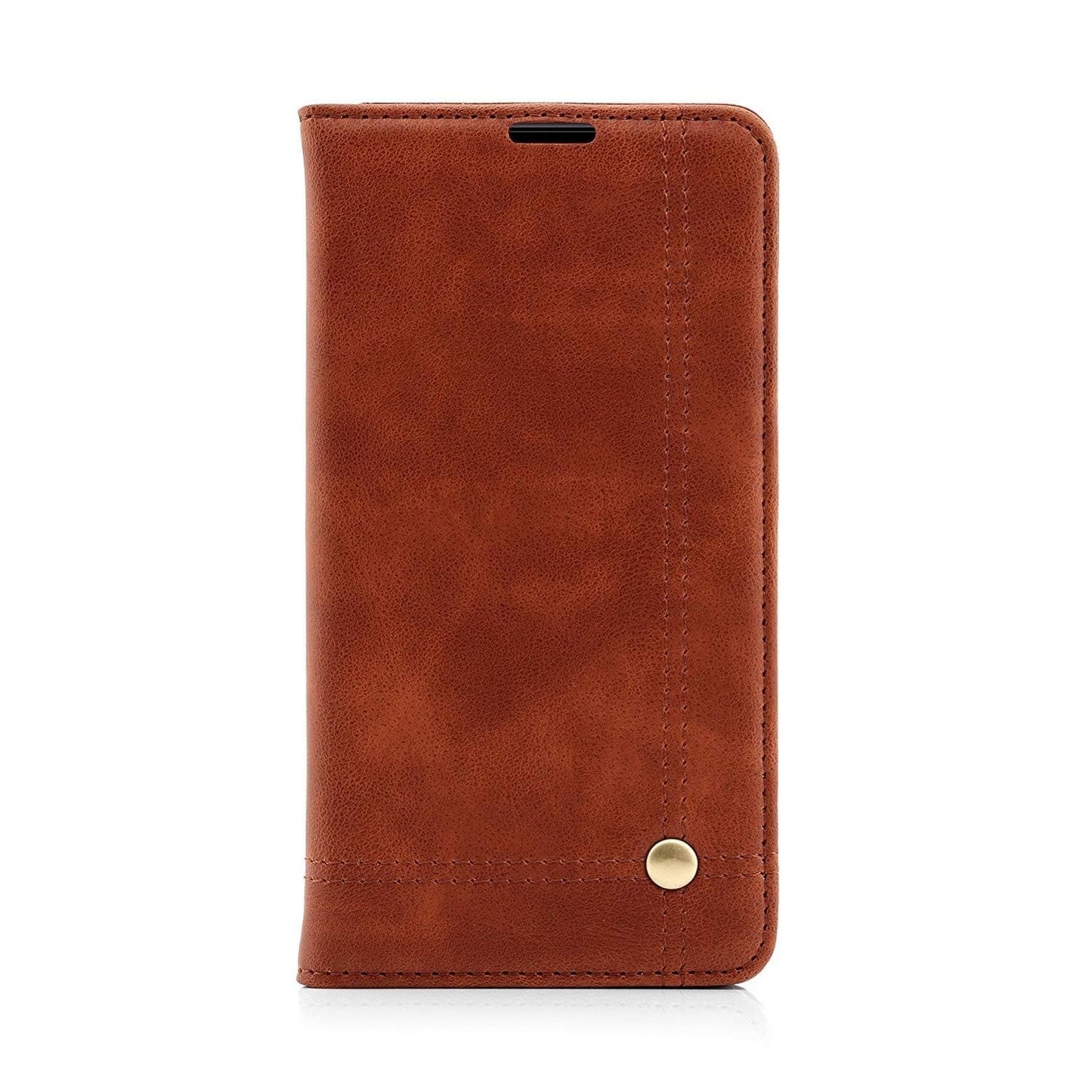 Magnetic Flip Cover for Samsung Galaxy Note 9 Leather Case Wallet Slim Book Cover with Card Slots Cash Pocket Stand Holder - Brown