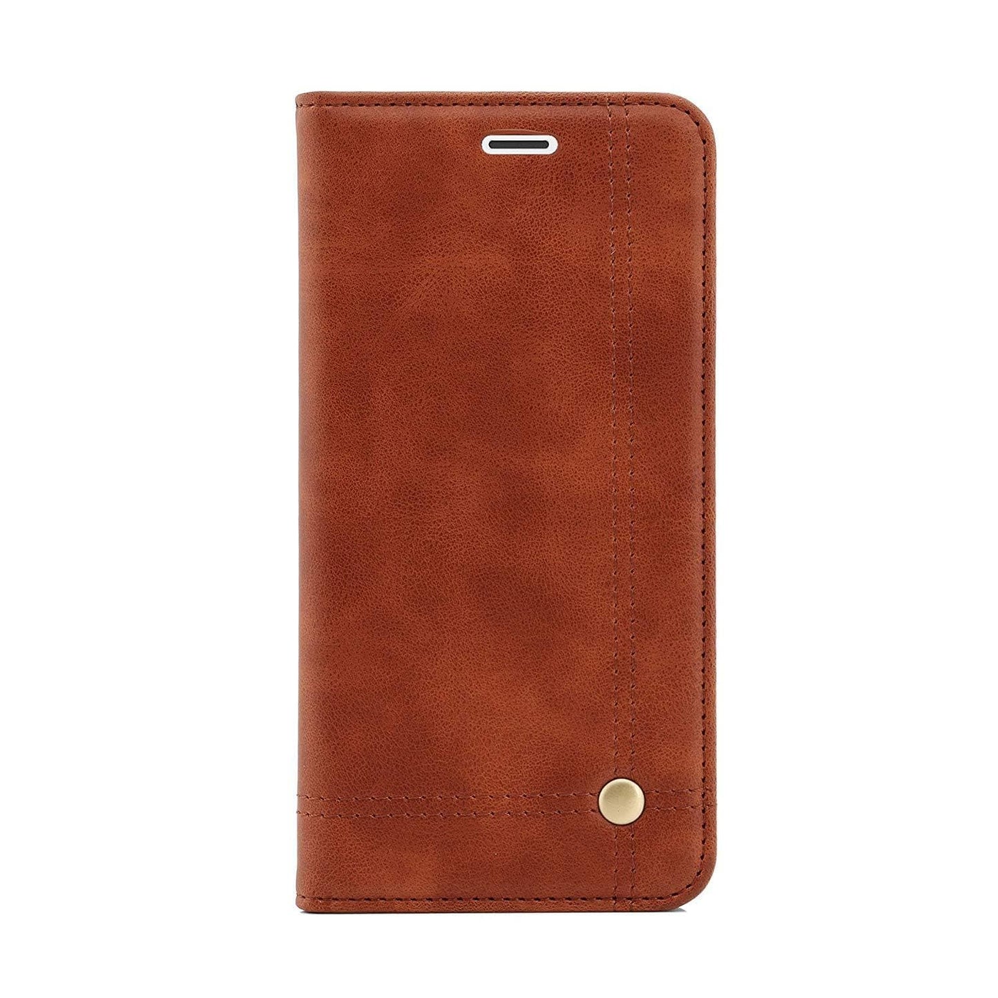 Magnetic Flip Cover for Samsung Galaxy Note 9 Leather Case Wallet Slim Book Cover with Card Slots Cash Pocket Stand Holder - Brown