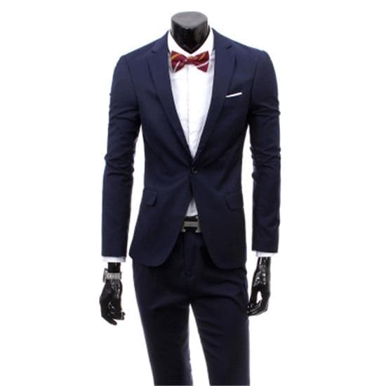 Men's Three-Piece Business Suit – Coat, Waistcoat & Trousers in England Style