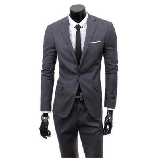 Men's Three-Piece Business Suit – Coat, Waistcoat & Trousers in England Style