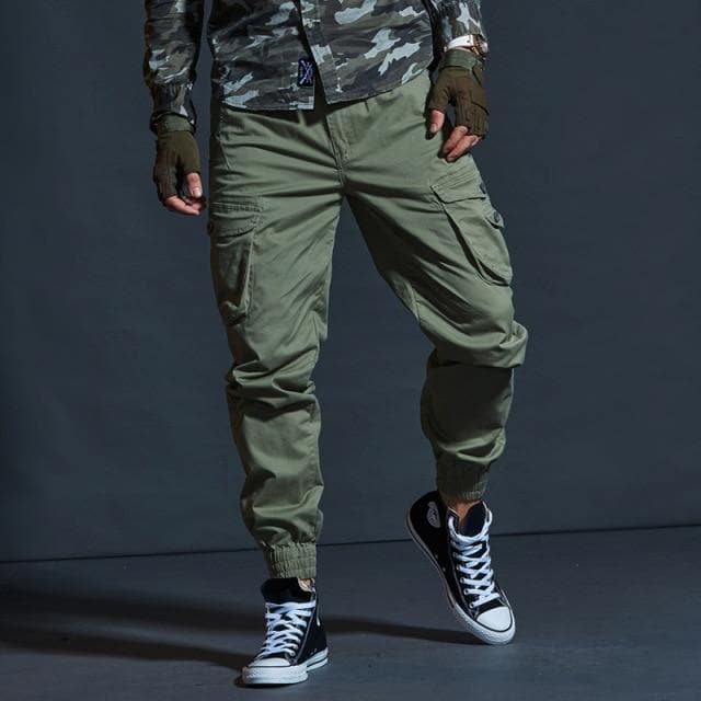 Men's Camo Cargo Joggers – Multi-Pocket, Cotton & Built for Comfort