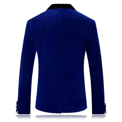 Single Button Slim Fit Blazer