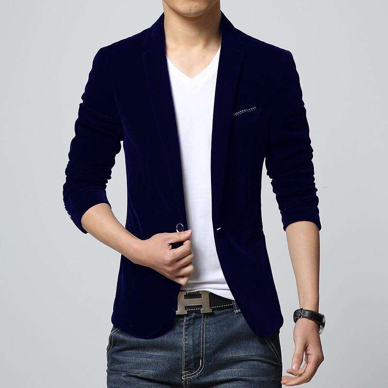 Men's Slim Fit Velvet Blazer – Luxurious, Bold & Party-Perfect