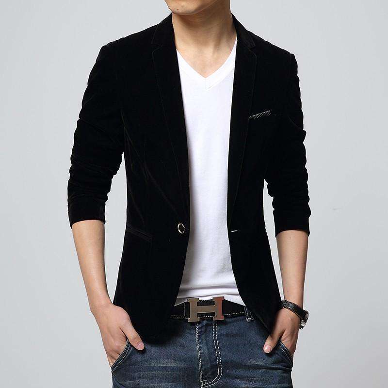 Men's Slim Fit Velvet Blazer – Luxurious, Bold & Party-Perfect