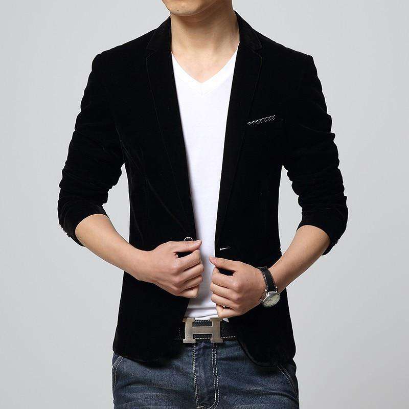 Men's Slim Fit Velvet Blazer – Luxurious, Bold & Party-Perfect