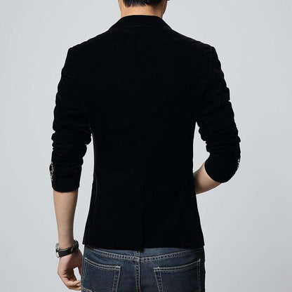 Men's Slim Fit Velvet Blazer – Luxurious, Bold & Party-Perfect