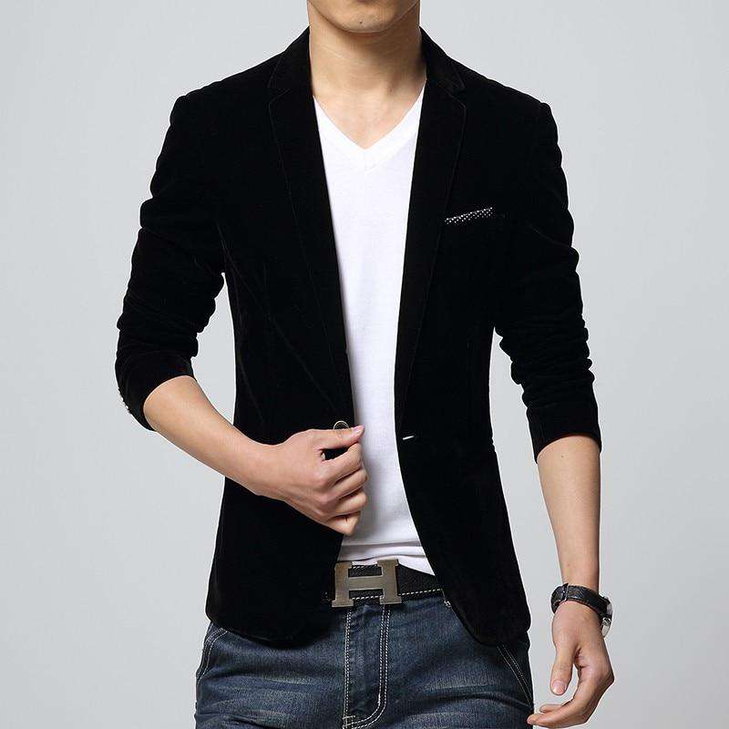 Men's Slim Fit Velvet Blazer – Luxurious, Bold & Party-Perfect
