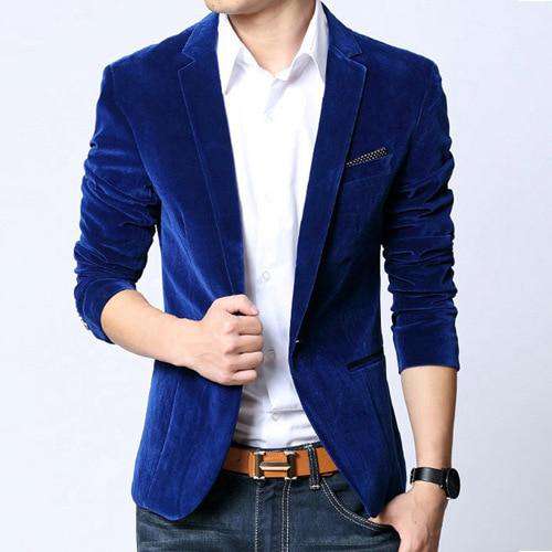 Men's Slim Fit Velvet Blazer – Luxurious, Bold & Party-Perfect