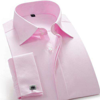 Men's French Cuff Shirt with Cufflinks – Formal, Refined & Effortlessly Sharp