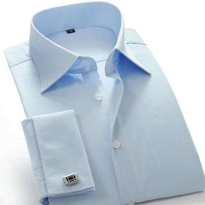 Men's French Cuff Shirt with Cufflinks – Formal, Refined & Effortlessly Sharp