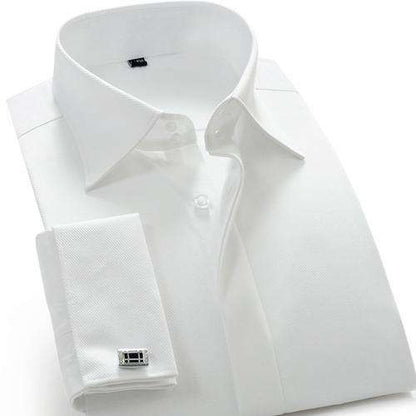 Men's French Cuff Shirt with Cufflinks – Formal, Refined & Effortlessly Sharp